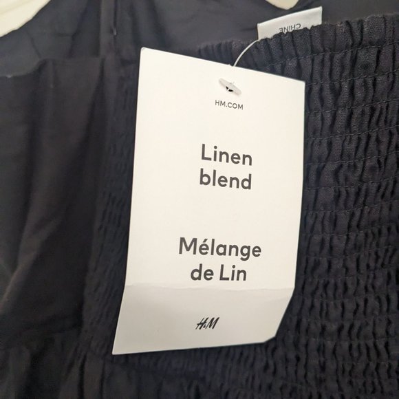 H&M Linen-blend Strappy Midi Dress - Picture 8 of 9